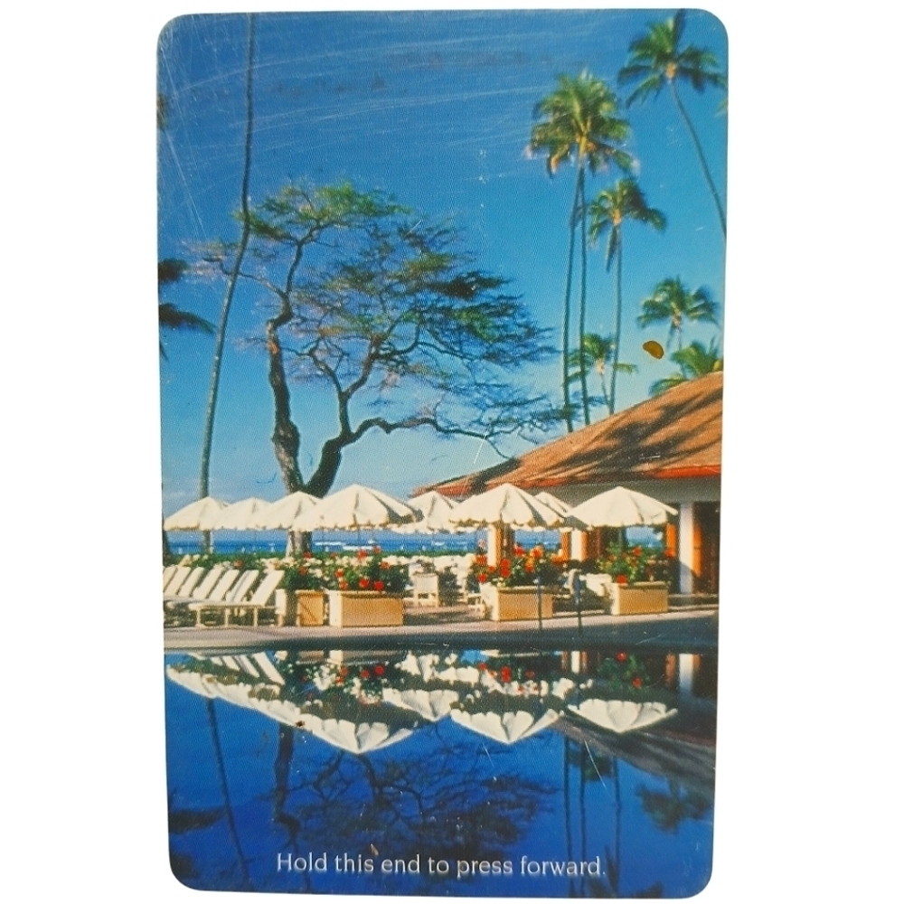 Vintage Halekulani Waikiki Beach Honolulu Hotel Room Key Card 2003 Collectible